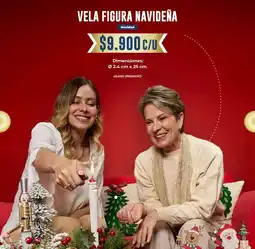 Tiendas D1 Vela figura navideña oferta