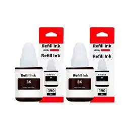Falabella 2 Tintas GI-190 Canon genéricas para impresora PIXMA G1100 G1110 G2100 G2110 G2111 G3100 oferta