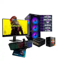 Falabella COMPUTADOR TORRE GAMER RYZEN 5 5600GT 64 GB DDR4 RGB/1 TB FUENTE 500W 24 100hz oferta