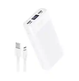Falabella Power Bank Batería Portátil 20000mah 1hora Gar117 Color Blanco oferta