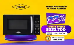 Alkomprar Haceb Horno Microondas 0.7 Pies Azafrán oferta