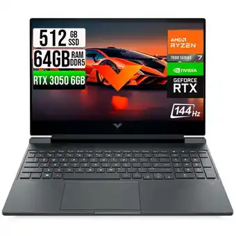Falabella VICTUS AMD RYZEN 7-7445HS RTX 3050 6GB SSD 512GB RAM 64GB LED 15,6 FHD 144Hz oferta