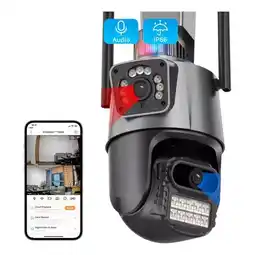 Falabella Camara Doble Lente Con Alarma Con Deteccion De Movimiento oferta