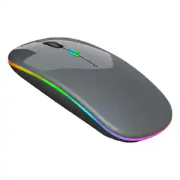 Falabella Mouse ratón recargable inalámbrico y bluetooth 5.2 y 2.4 GHz Rgb Gris oferta