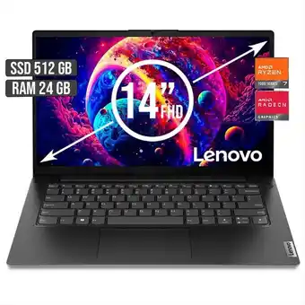 Falabella PORTATIL AMD RYZEN 7 7730U / 24GB RAM / SSD 512GB / LED 14 FULL HD oferta