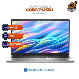 Falabella Portátil Inspiron 15 DC15250 / Intel Core i7-1355U / 64GB RAM / 2TBSSD/15.6”FHD oferta