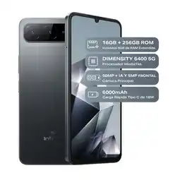 Falabella Celular Hot 60i 5g Nfc Dual Sim 256gb 8+8gb Ram Negro oferta