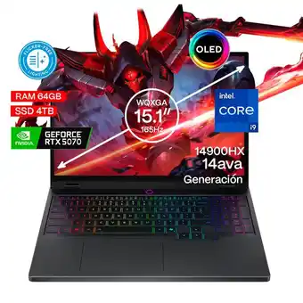 Falabella Portátil Gamer Legion Core i9 64GB SSD 4TB RTX5070 8GB oferta
