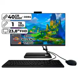 Falabella TODO EN UNO AMD RYZEN 7-7730U 40GB RAM 1TB SSD 238″ FHD oferta