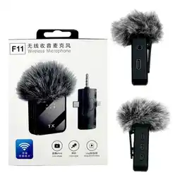 Falabella Pack 2 Microfonos Inalambrico 3 En 1 Para Iphone Android Pc - Negro oferta