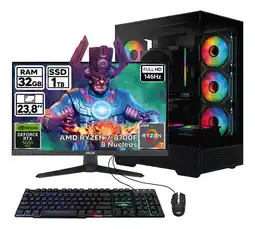Falabella PC GAMER RYZEN 7 8700F RTX 5050 8GB 32GB RAM SSD 1TB + MONITOR 24″ TUF oferta