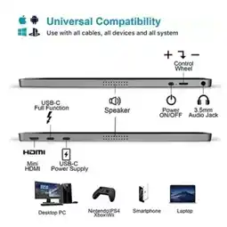 Falabella Monitor Portátil 15.6 pulg Xbox Ps5 Laptop Color Gris oferta