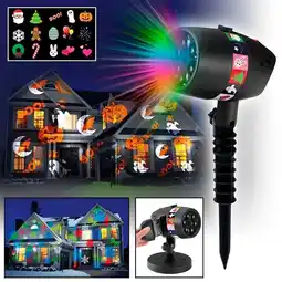 Falabella Proyector De Luces Interior Exterior Navidad Fiestas 12 Kit oferta