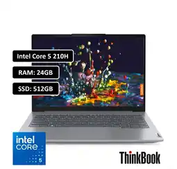 Falabella PORTATIL THINKBOOK INTEL CORE 5 210H RAM 24GB DDR5/SSD 512GB M.2/WIN 11 PRO oferta