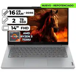 Falabella PORTÁTIL V14 G4 AMN AMD RYZEN 3 7320U 16GB LPDDR5 2TB SSD 14 FHD oferta