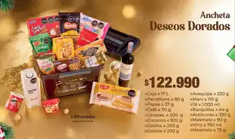 Jumbo Ancheta Deseos Dorados oferta