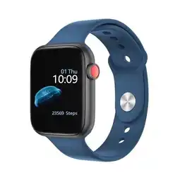Falabella Reloj Inteligente Smartwatch T500 Bluetooth Pasos Kcal Azul oferta