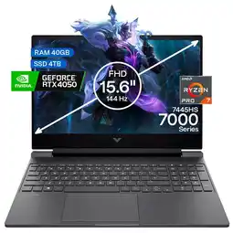 Falabella Portátil Gamer Victus AMD Ryzen 7 40GB/4TB RTX 4050 6GB oferta