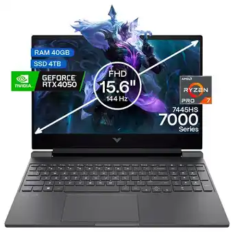 Falabella Portátil Gamer Victus AMD Ryzen 7 40GB/4TB RTX 4050 6GB oferta