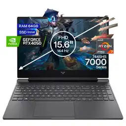 Falabella Portátil Gamer Victus AMD Ryzen 7 64GB/512GB RTX 4050 6GB oferta
