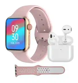 Falabella COMBO RELOJ INTELIGENTE SMARTWATCH T900 AUDÍFONOS Y DOS PULSOS -R oferta