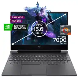 Falabella Portátil Gamer Victus AMD Ryzen 7 16GB/4TB RTX 4050 6GB oferta