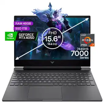 Falabella Portátil Gamer Victus AMD Ryzen 7 48GB/1TB RTX 4050 6GB oferta