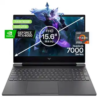 Falabella Portátil Gamer Victus AMD Ryzen 7 16GB/2TB RTX 4050 6GB oferta