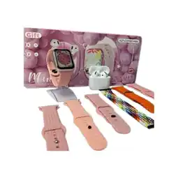 Falabella Smartwatch Rosa L004 + Audífonos Con 7 Pulsos Intercambiables oferta