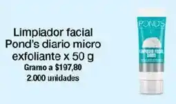 Jumbo Pond's limpiador facial diario micro exfoliante oferta