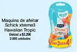 Jumbo Schick xtreme3 maquina de afeitar hawaiian tropic oferta