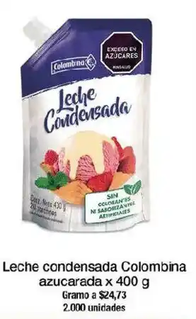 Colombina leche condensada azucarada