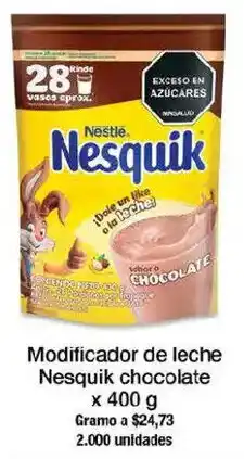 Jumbo Nesquik chocolate modificador de leche oferta