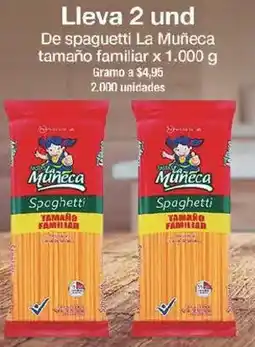 Jumbo La muñeca de spaguetti tamaño familiar oferta