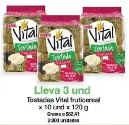 Jumbo Vital tostadas fruticereal oferta