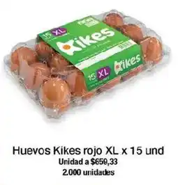 Jumbo Kikes huevos rojo xl oferta