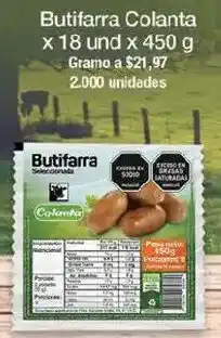 Jumbo Butifarra colanta oferta