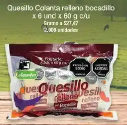 Jumbo Quesillo colanta relleno bocadillo oferta