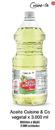 Jumbo Cuisine & co aceite vegetal oferta