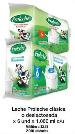 Jumbo Proleche leche clásica o deslactosada oferta