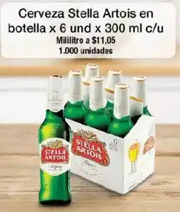 Jumbo Stella artois cerveza en botella oferta