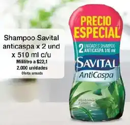 Jumbo Savital shampoo anticaspa oferta