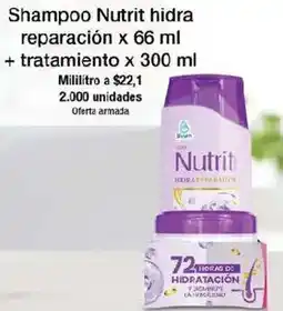 Jumbo Nutrit shampoo hidra reparación oferta