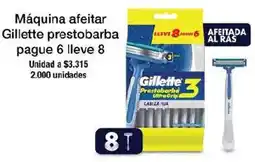 Jumbo Gillette máquina afeitar prestobarba oferta