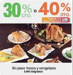Jumbo En pavo fresco y congelado oferta