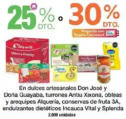 Jumbo En dulces artesanales don josé y doña guayaba, turrones antiu xixona oferta