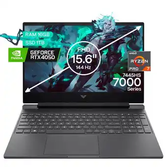 Falabella Portátil Gamer Victus AMD Ryzen 7 16GB/1TB RTX 4050 6GB oferta