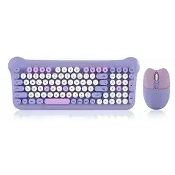 Falabella Combo Teclado Diseño Gato + Mouse Inalámbrico AS-212 oferta