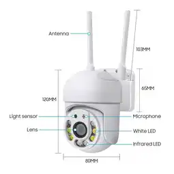 Falabella Cámara Exterior Wifi Giratoria Impermeable IP66 - App 390eyes oferta