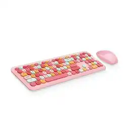 Falabella Combo Teclado y Mouse Inalámbrico Retro Vintage oferta